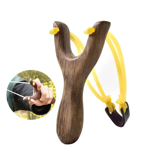 Hochwertige billige Holz schleuder tragbare Outdoor-Jagd Schieß schlinge Schleuder Spielzeug