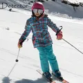 Detektor Wasserdicht Ski Anzug für Kinder Mädchen Warme Winter Set Kinder Winddicht Hoodie Snowboard