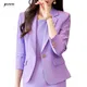 Naviu lila Blazer Frauen neue Mode Temperament High-End profession elle formale schlanke Jacke Büro