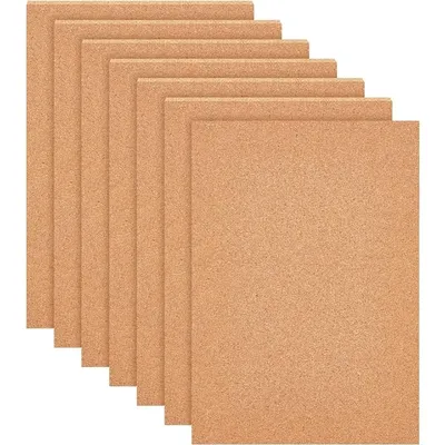 6er-Pack selbstklebende Korkplatten (5 mm dick), Korkfliesen, Korkmatte, 30,5 x 20,3 cm, mit Image