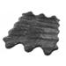 Gray Novelty 5' x 5'6" Area Rug - Everly Quinn Amaranta Handmade Genuine Sheepskin Dark Shag Area Rug, Wool | Wayfair