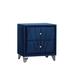 House of Hampton® Juaria Nightstand in Blue | 25.2 H x 16.14 W x 23.62 D in | Wayfair 99D90BCE620C4E8494747CE548459F3F