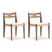 WONERD 29.92" Nut-brown Solid back side ChairSet of 2, Solid Wood | Wayfair Diningchairs20240323AABB736769992689WONut-brown