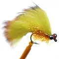 10PCS #4 Kaninchen Streifen Zonker Fly Forelle Angeln Streamer Fliegen Gewichteten Kopf Angeln Lockt