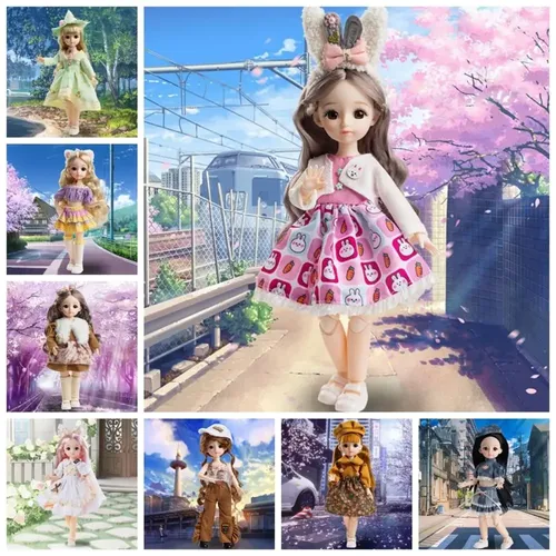 Dress up 30cm bjd Puppe mit Kleidung 1/6 bjd abnehmbare Gelenke Puppe abnehmbare Gelenke niedlich