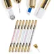 1pc goldene manuelle Doppelkopf Kristall Acryl Tattoo Stift Nebel Nadeln runde Nadeln Microb lading