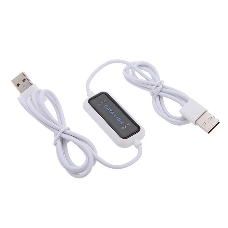 USB-PC zu PC Online Share Sync Link Net Direct Data File Transfer Bridge LED-Kabel Einfache Kopie zwischen 2 Computer Image