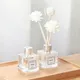 Aromatherapie Geschliffen Glas Flaschen Reed Diffuser Set 50ml Ätherisches Öl Rattan Ball