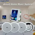 Smart Home 4 pollici Android 10 Wifi amplificatore da parete Bluetooth Alexa Voice Control Stereo Sound altoparlante da soffitto Kit per soggiorno