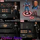 MEZCO Toys 1/12 Spider-Man Captain American Punisher Action Figure Marvel DC Series Super Hero