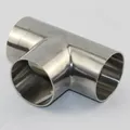 304 Stainless Steel tee OD 19 mm-102 mm Stainless Steel 1.5 mm 2 mm thick