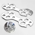 10 in 1 Flat Hexagon Wrench8-17mm Mini Flat Wrench Sizes Steel Hexagon Useful Spanner Repair Tool