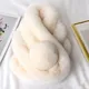 Girl Lolita Neckerchief Faux Rabbit Fur Sweet Plush Ball Furry Scarf Wrap Winter Neck Warmer Elegant
