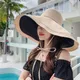 Women Large Brim Beach Sun Cap Summer Double Side Sunscreen Fisherman Hat Caps for Ladies Bucket