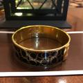 Coach Jewelry | Coach Authentic Gold And Black Bangle | Color: Black/Gold | Size: Os