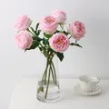 Real Touch Peony Flower Artificial Latex Fake Royal Peonies Flowers Artificial Flowers Pink Peony