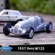 WELLY 1/36 1937 Benz W125 Toy Car Model Alloy Diecast Vintage Car Simulation Scale Model Vehicle