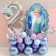 37pcs Frozen Theme Birthday Party Decoration Balloons Set Princess Elsa Snowman Foil Balon Blue