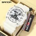 SANDA Fashion Men Sports Watches Professional Military Digital LED Army Dive Watch Casual