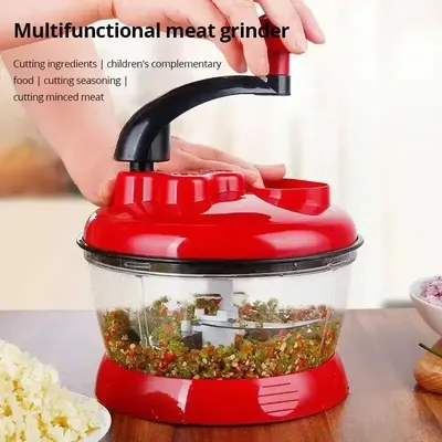 2024 Multifunctional minced meat food processor Chili Garlic Slicer Manual Multifunctional Food
