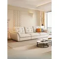 Italian cream sofa living room Yunduo modern minimalist technology fabric sofa