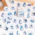 45/46 Pcs Ice and Snow World Decorative Box Sticker Retro Books Collage Scrapbooking Label Diy Diary