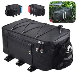 Large Waterproof Cycling Luggage Rack Carrier Pannier Bag Durable Trunk Bicycle Bike Rear Seat
