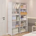 Multipurpose Dustproof Wardrobe for Household Bedroom Simple Assembly Storage Rack Cabinet