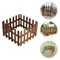 DIY Wooden Decorative Outdoor Gardening Plants Pool Fence Flowerbeds Picket Landscaping Fence