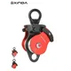 Xinda Outdoor Universal Wheel Rock Climbing Rope Hanging Pulley Ring Universal Joint Double Pulley