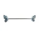 JHJT 14G 1.6mm Butterfly Industrial Barbell Piercing Ear Stainless Steel Industrial Piercing Bar