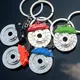 Universal Brake Disc Wheel Caliper Key Chain Car Brake Disc Model Keychain Key Ring 3D Metal Auto