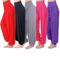 Pantalon de yoga taille haute pour femme pantalon long confortable Harem At vêtements de danse du