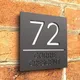 Numéros de maison modernes en acrylique personnalisés grande taille adresse de porte rue lettre
