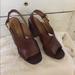 Coach Shoes | Coach Bristol Brown Leather Heel | Color: Brown | Size: 6.5