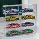 Vitrine en acrylique pour voitures jouets moulées sous pression compatible avec 8 emplacements