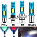 Phare Led haute luminosité pour voiture motocyclette faisceau lumineux H4 H6 H7 P15D BA20D