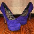Jessica Simpson Shoes | Jessica Simpson Purple Velvet High Heels | Color: Purple | Size: 9.5