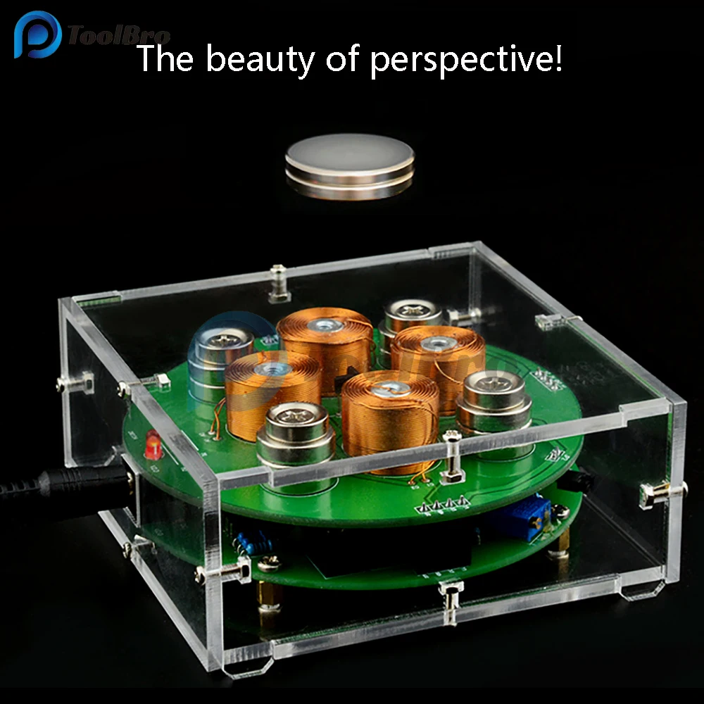 Kit de droitation magnétique électronique, Push-down Maglev, jouet créatif, ornement, bricolage, soudure électronique, kit fuchsia