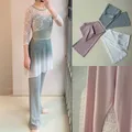 Pantalon de danse de ballet coloré pour femmes pratique du ballet vêtements de danse pour adultes