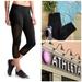 Athleta Pants & Jumpsuits | Athleta Sonar Capri Athletic Running Tights Mesh Yoga Cropped Workout Leggings | Color: Black | Size: S
