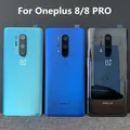 Coques de téléphone portable pour Oneplus 8 Pro 8T 8 1 + 8 couvercle de batterie arrière avec verre