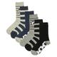 ewers - Socken Fußball & Ringel 6Er-Pack In Grau/Navy, Gr.35-38