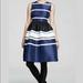 Kate Spade Dresses | Kate Spade Holiday Striped Fit-And-Flare Dress | Color: Blue/White | Size: 6