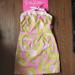 Lilly Pulitzer Dresses | Lilly Pulitzer Halter Sunflowers Sundress Sz 2 | Color: Green/Pink | Size: 2