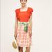 Anthropologie Skirts | Anthropologie Maeve Midi County Fair Skirt | Color: Cream/Red | Size: 4