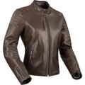 Segura Laxey Ladies Motorcycle Leather Jacket, brown, Size 42 for Women