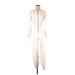 Alice + Olivia Jumpsuit High Neck Long sleeves: Ivory Print Jumpsuits - Women's Size 0