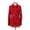 Old Navy Jacket: Below Hip Red Print Jackets & Outerwear - Women's Size Small