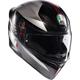 AGV K1 S Lap Casque, noir-rouge, taille M